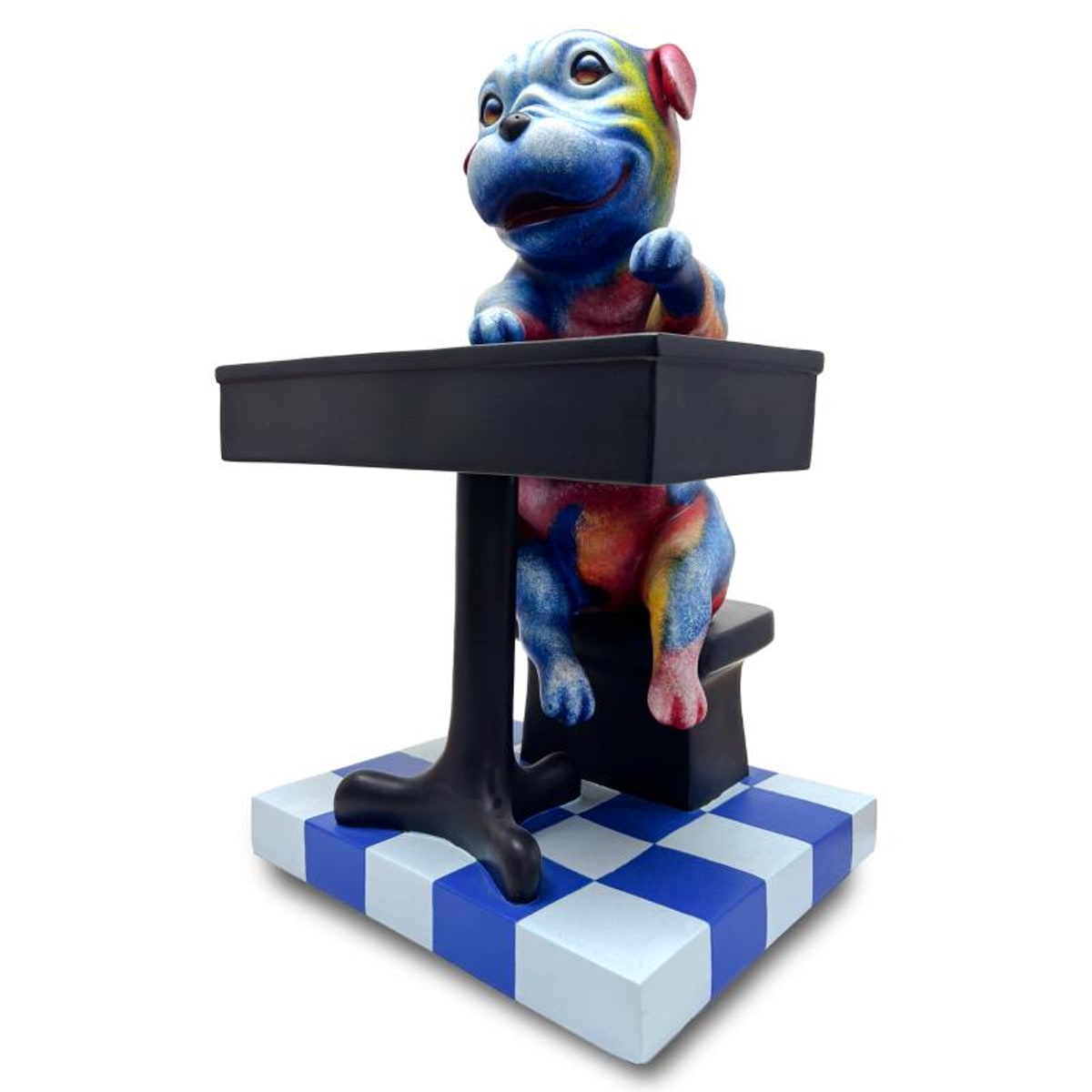 Wang, "Back to School Blues" Limited Edition Resin Sculpture, Numbered 7/99 and Hand Signed with Letter of Authenticity.