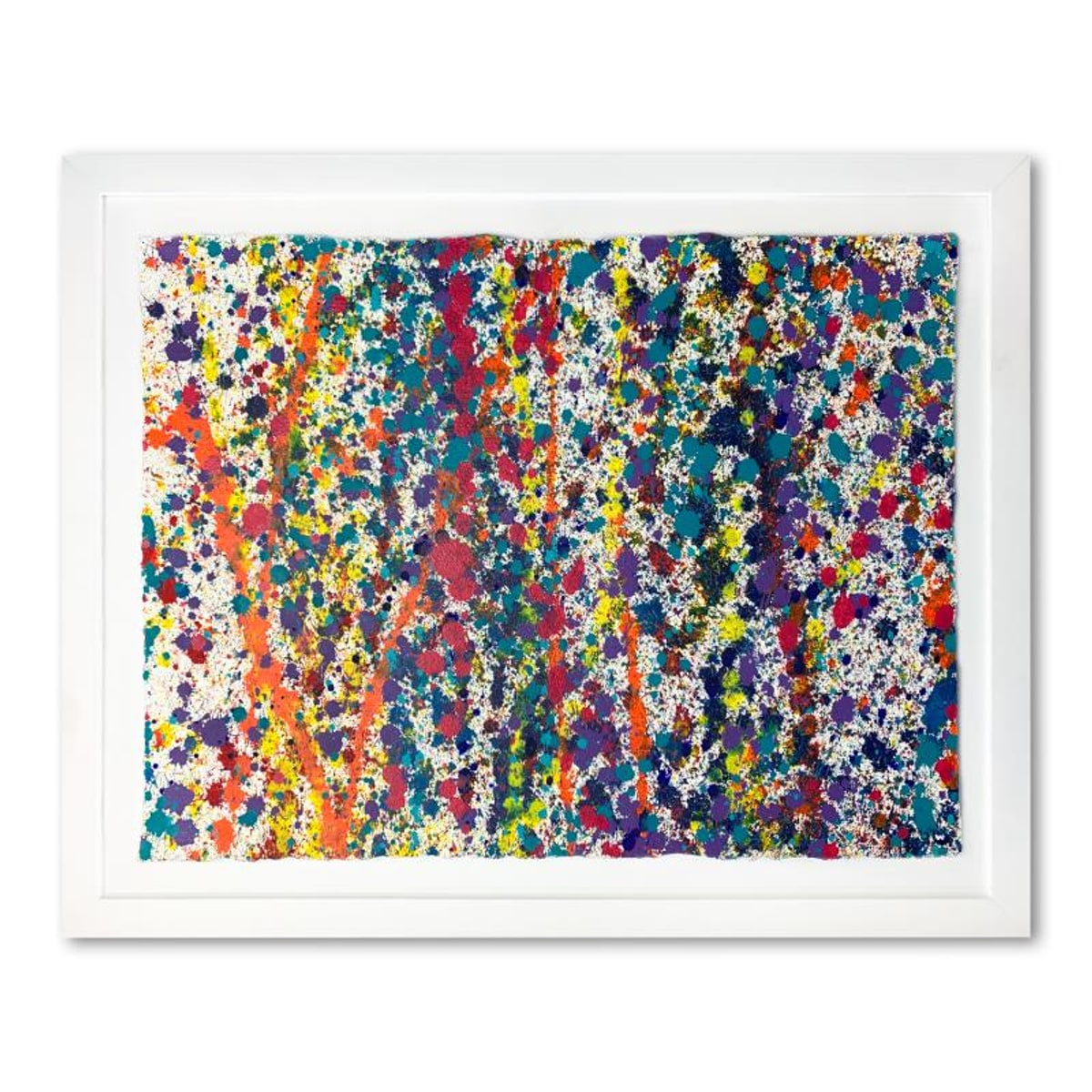 Wyland, "Abstract 49" Framed Original Watercolor Painting, Hand Signed with Letter of Authenticity.