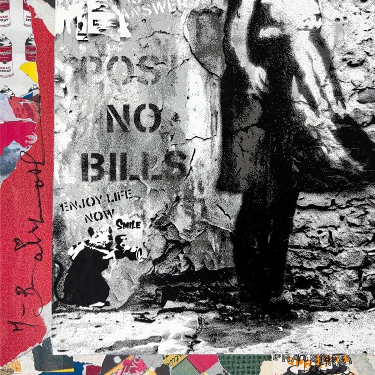 Mr. Brainwash, "Love Forever" Framed Unique (UNQ) Mixed Media, Hand Signed with Certificate of Authenticity.