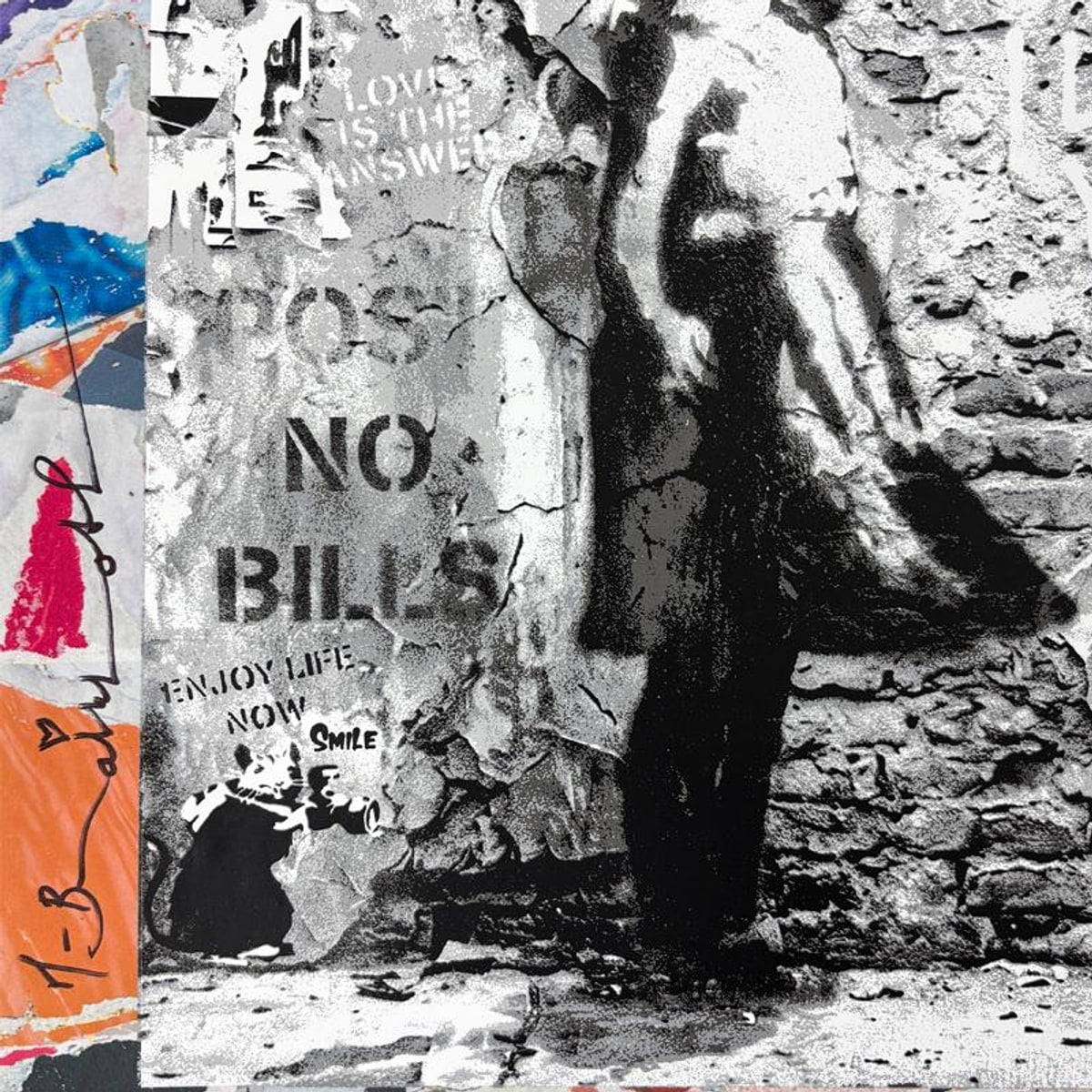 Mr. Brainwash, "Love Forever" Framed Unique (UNQ) Mixed Media, Hand Signed with Certificate of Authenticity.
