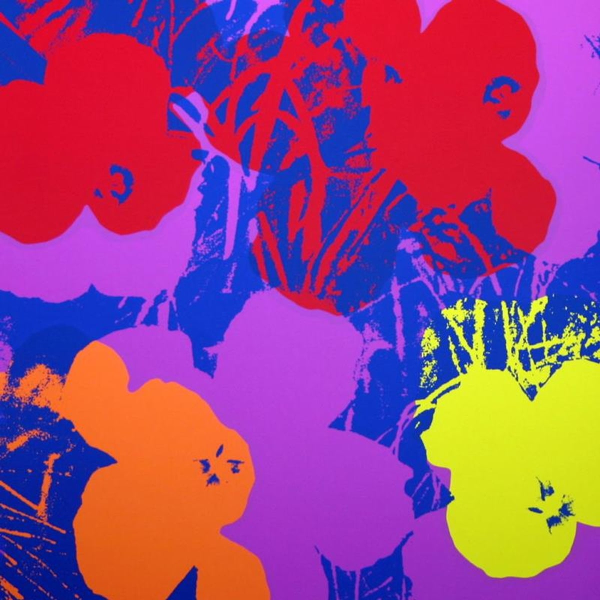 Andy Warhol (1928-1987), "Flowers 11.66" Silk Screen Print from Sunday B Morning.