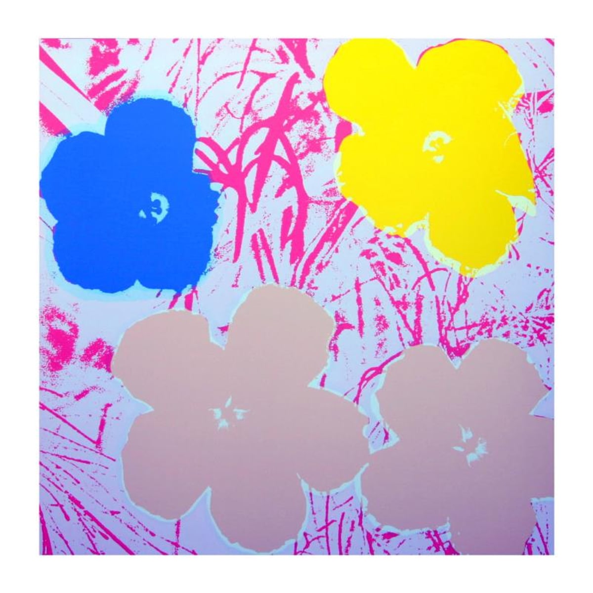 Andy Warhol (1928-1987), "Flowers 11.70" Silk Screen Print from Sunday B Morning.