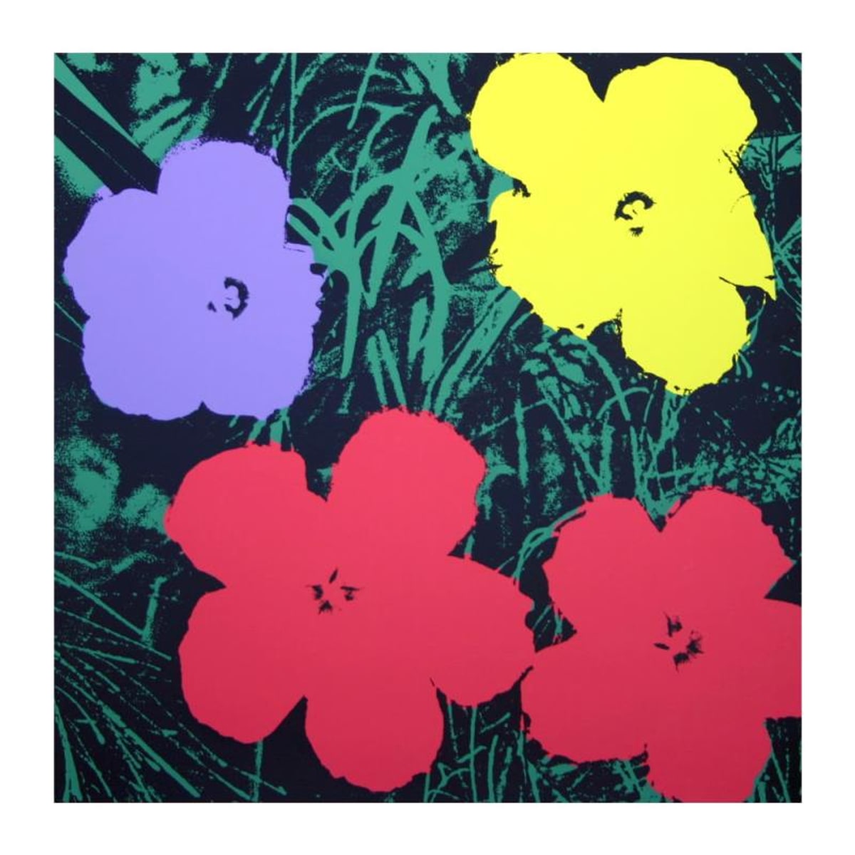 Andy Warhol (1928-1987), "Flowers 11.73" Silk Screen Print from Sunday B Morning.