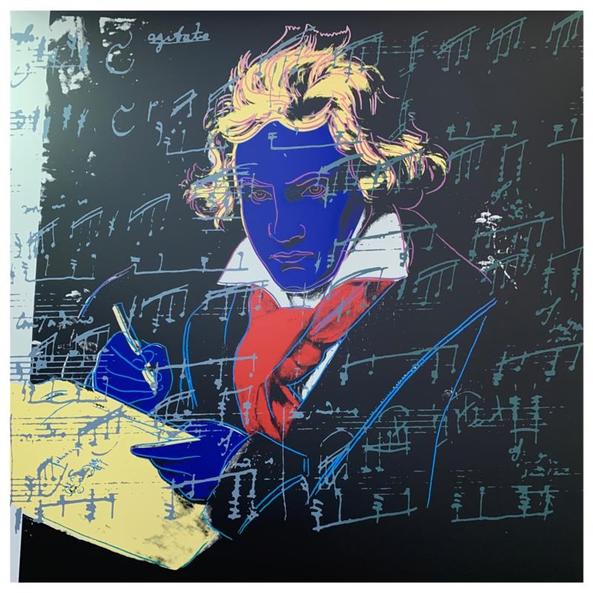 Andy Warhol (1928-1987), "Beethoven" Limited Edition Silk Screen Print from Sunday B Morning.
