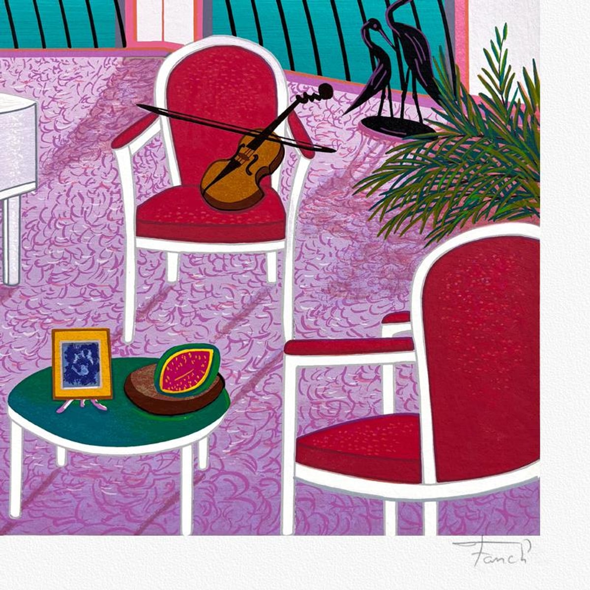 Fanch Ledan, "Sonoma Lagoon" Limited Edition Serigraph, AP Numbered and Hand Signed with Letter of Authenticity.