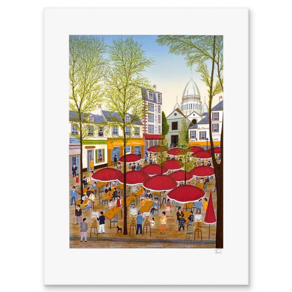 Fanch Ledan, "La Bohime Tetre" Limited Edition Lithograph, AP Numbered and Hand Signed with Letter of Authenticity.