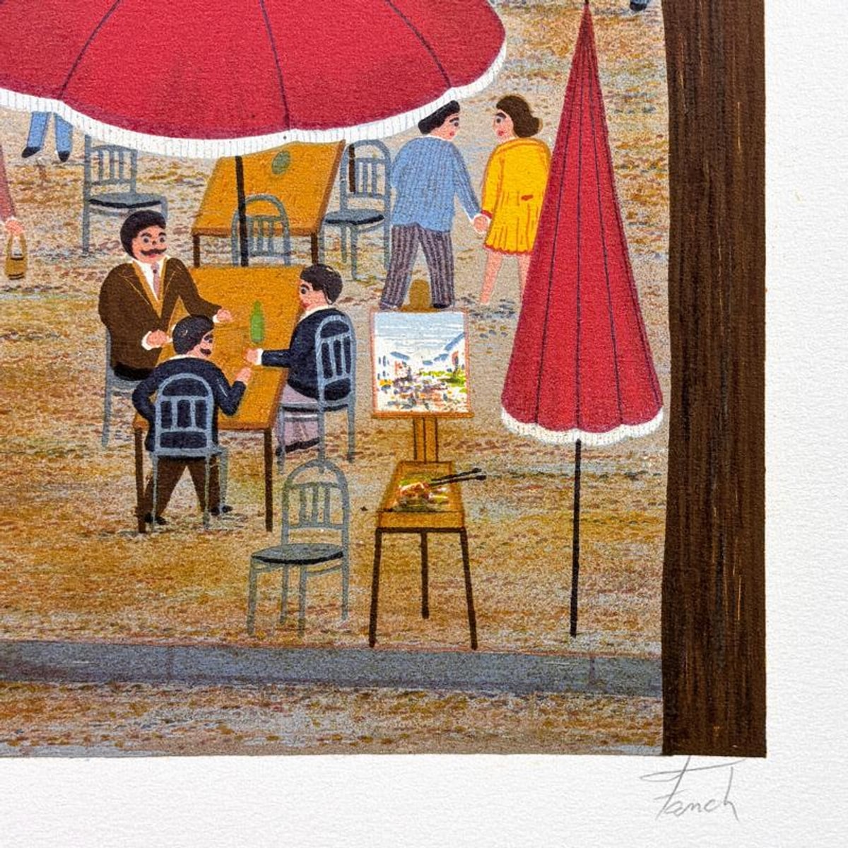 Fanch Ledan, "La Bohime Tetre" Limited Edition Lithograph, AP Numbered and Hand Signed with Letter of Authenticity.