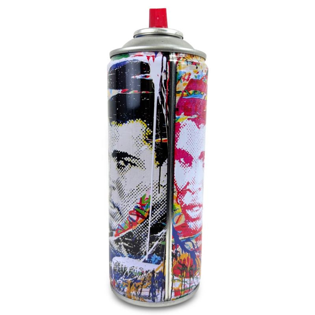 Mr Brainwash, "Champ - BLUE" Hand Painted Limited Edition Spray Can, Numbered with Certificate of Authenticity.