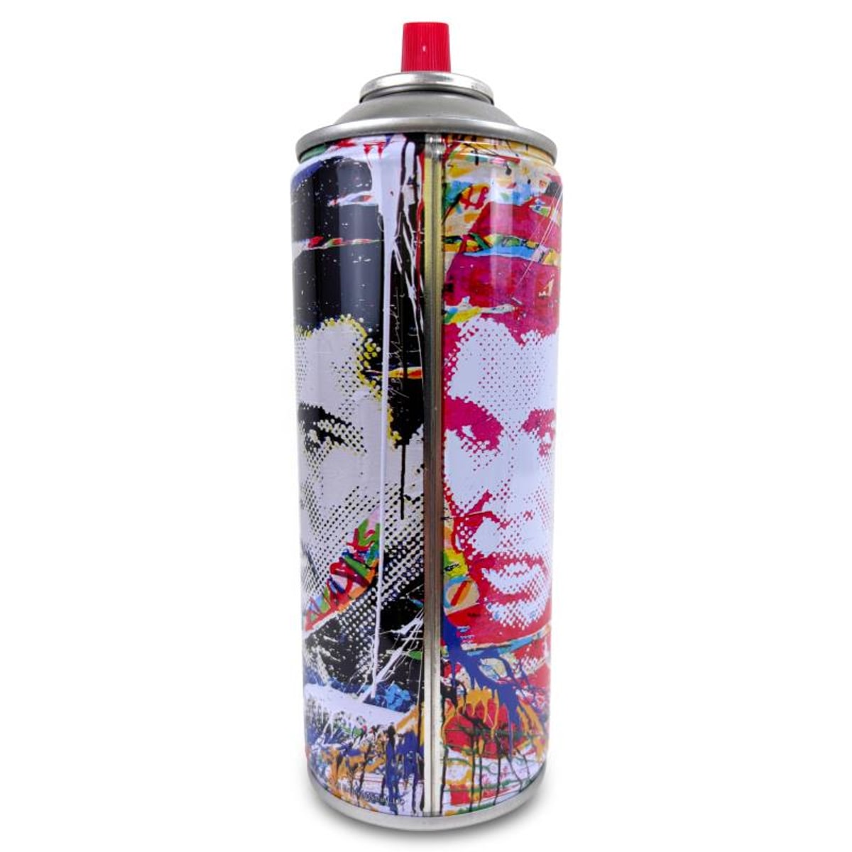 Mr Brainwash, "Champ - BLACK" Hand Painted Limited Edition Spray Can, Numbered with Certificate of Authenticity.