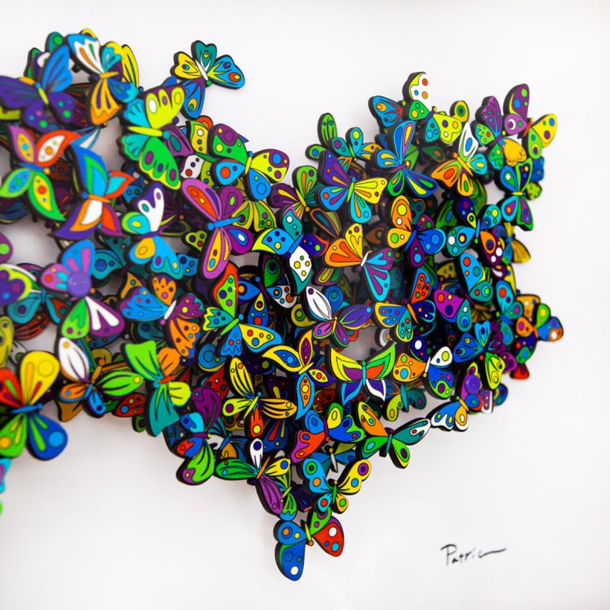 Patricia Govezensky, "Tide" Limited Edition 3D Multilayered Woodcut, Hand Signed with Letter of Authenticity.