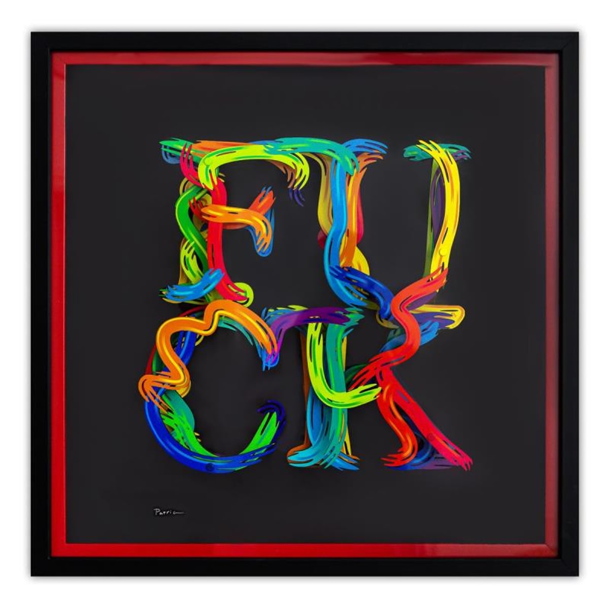 Patricia Govezensky, "Freedom of Expression" Hand Signed Limited Edition 3D Multilayered Woodcut with Letter of Authenticity.