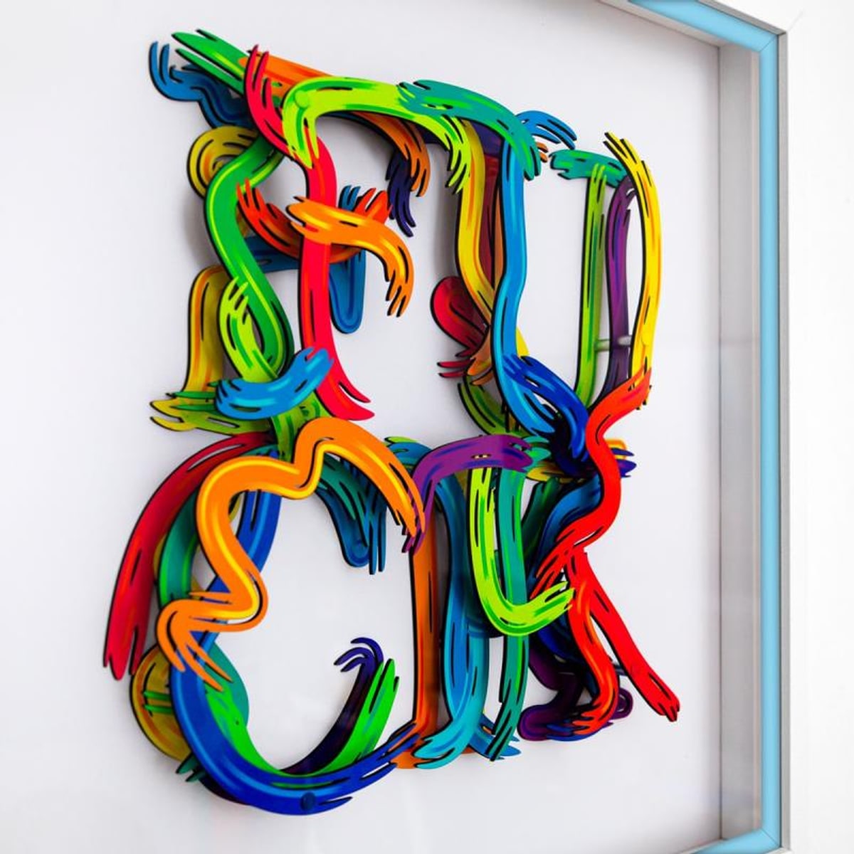 Patricia Govezensky, "Freedom of Expression" Hand Signed Limited Edition 3D Multilayered Woodcut with Letter of Authenticity.