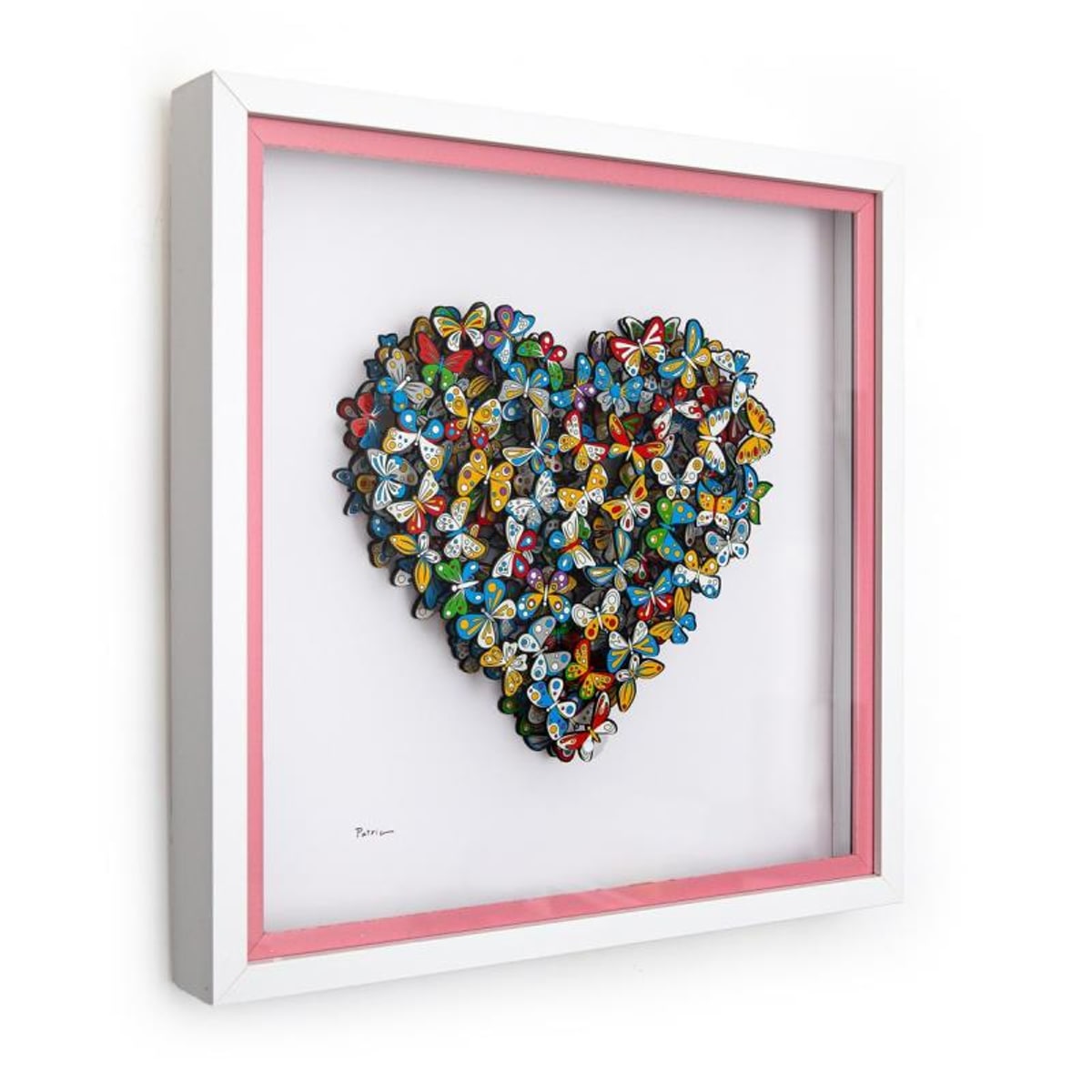 Patricia Govezensky, "Love in Paradise" Hand Signed Limited Edition 3D Multilayered Woodcut with Letter of Authenticity.