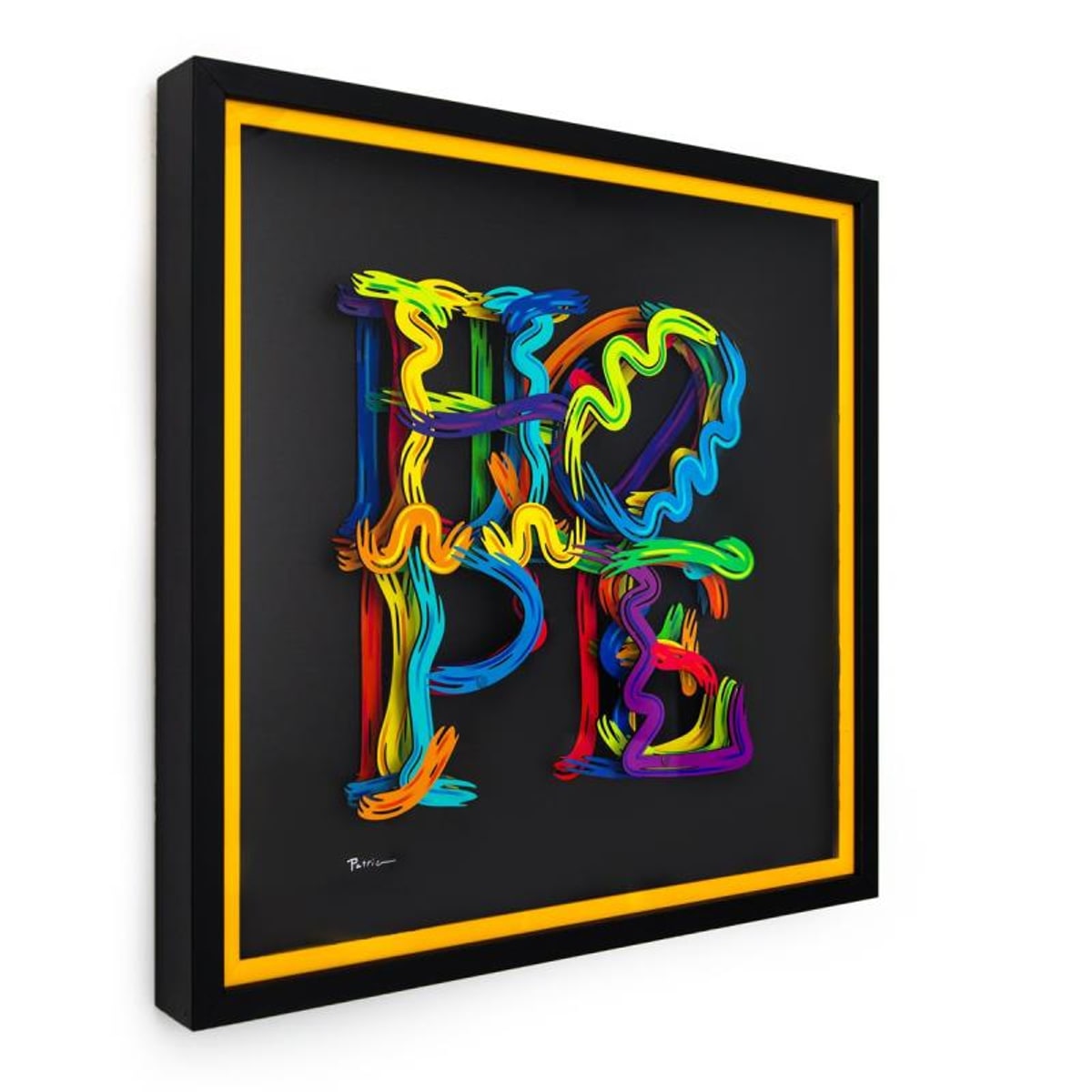 Patricia Govezensky, "Strokes of Hope" Hand Signed Limited Edition 3D Multilayered Woodcut with Letter of Authenticity.