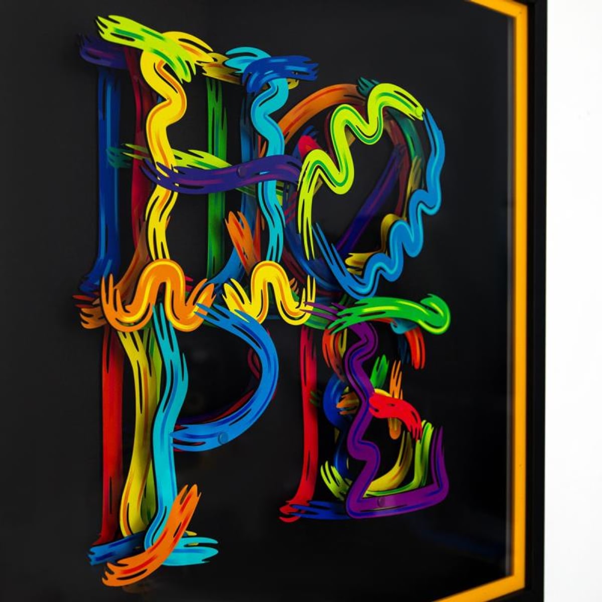Patricia Govezensky, "Strokes of Hope" Hand Signed Limited Edition 3D Multilayered Woodcut with Letter of Authenticity.