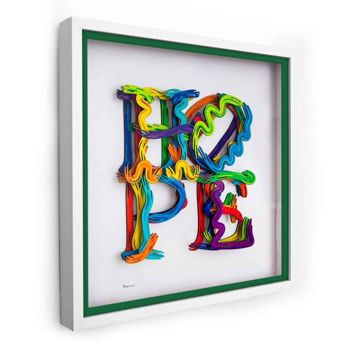 Patricia Govezensky, "Strokes of Hope" Hand Signed Limited Edition 3D Multilayered Woodcut with Letter of Authenticity.