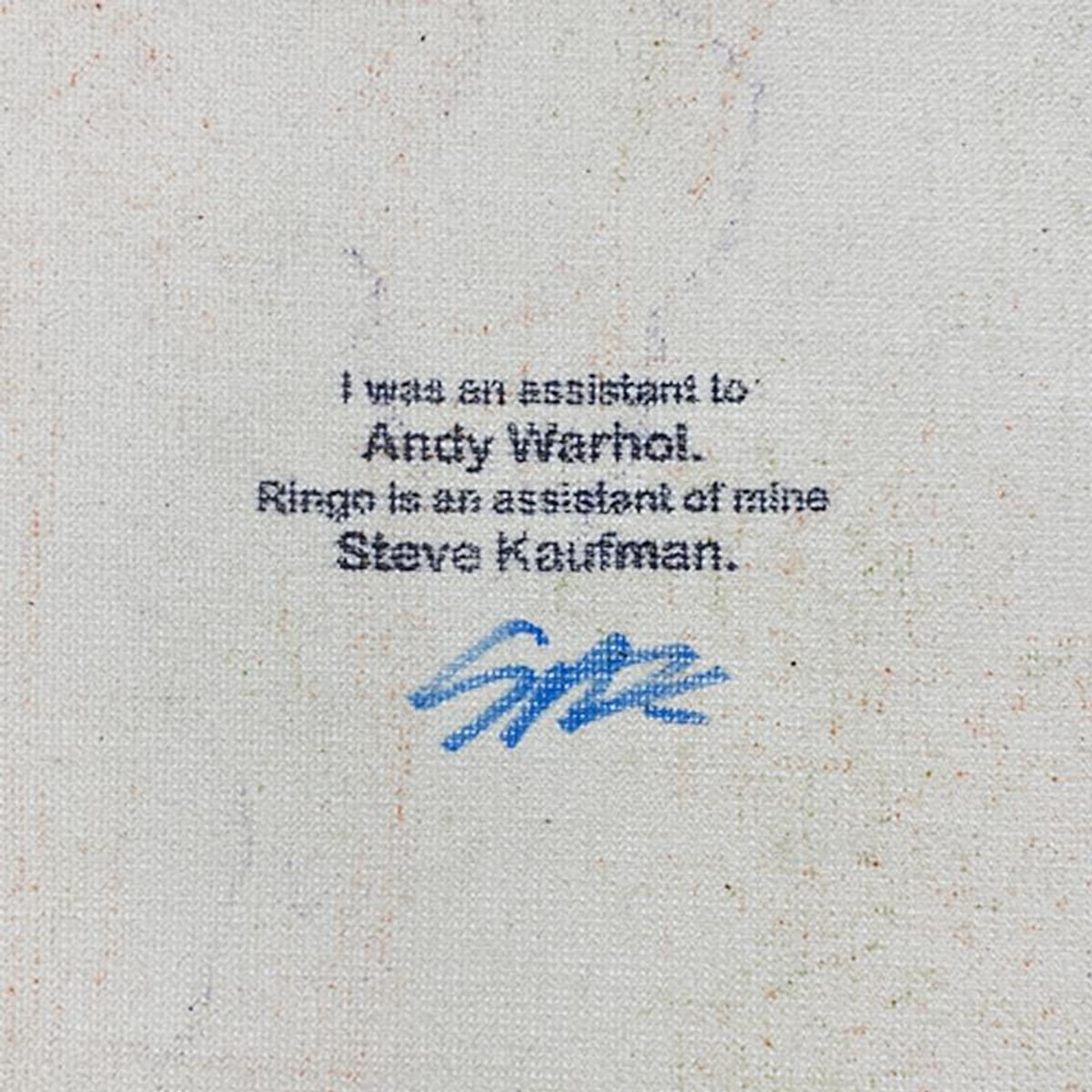 "Ringo" Daniel Funes, "Hallucinogenic Toreador" Framed One-of-a-Kind Mixed Media on Canvas, Hand Signed by the artist and Steve Kaufman (1960-2010) with Letter of Authenticity.