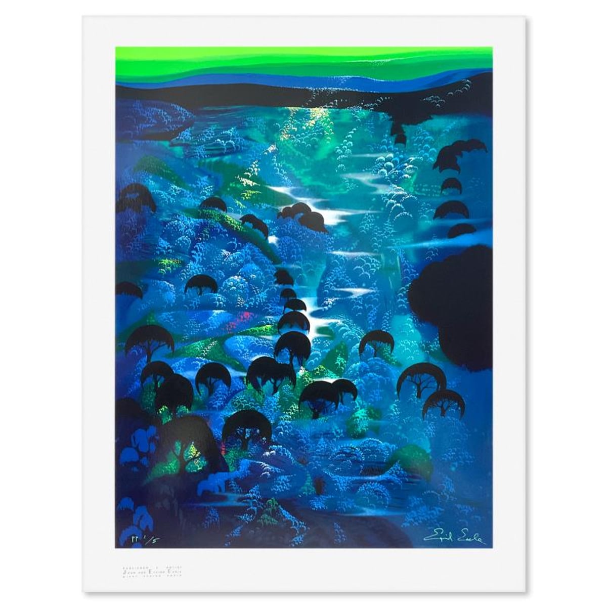 Eyvind Earle (1916-2000), "Beneath an Emerald" Limited Edition Printer's Proof (30.5" x 23"), Numbered 1/5 and Hand Signed with Letter of Authenticity.