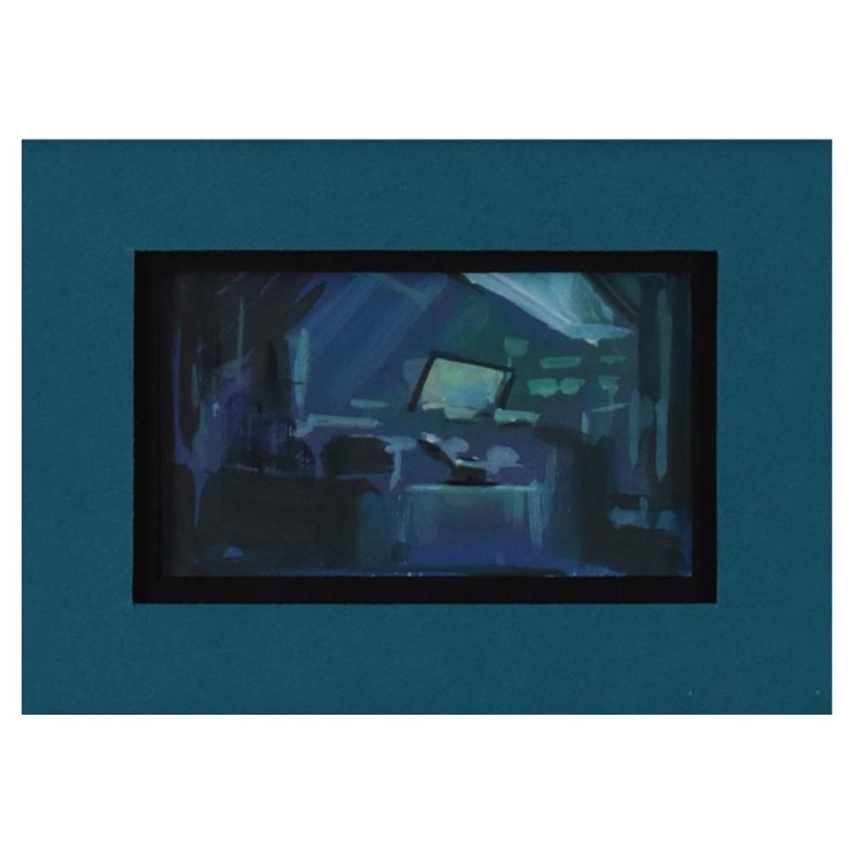 Marvel Comics, Framed Original Story Board Production Painting with Letter of Authenticity.
