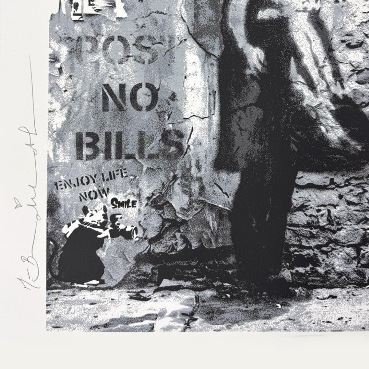 Mr Brainwash, "Love Forever" Framed Hand Signed Limited Edition Silkscreen, Numbered 75/95 with Certificate of Authenticity.