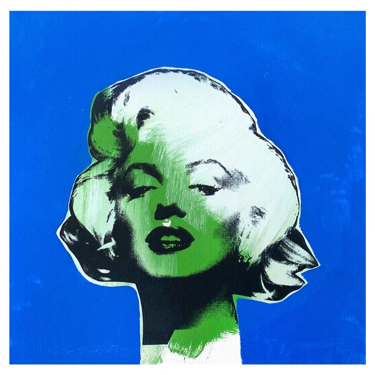 Steve Kaufman (1960-2010), "Marilyn Monroe" Hand Embellished Limited Edition Silkscreen Mixed Media on Canvas, PP Numbered 24/50 and Hand Signed with LOA.
