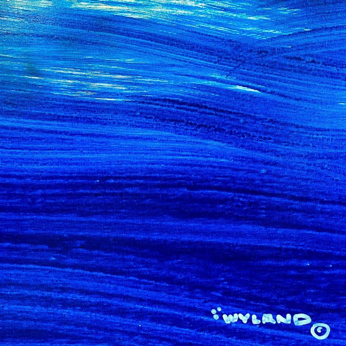 Wyland, "Whale Tail" Framed Original Acrylic Painting on Canvas, Hand Signed with a Letter of Authenticity.