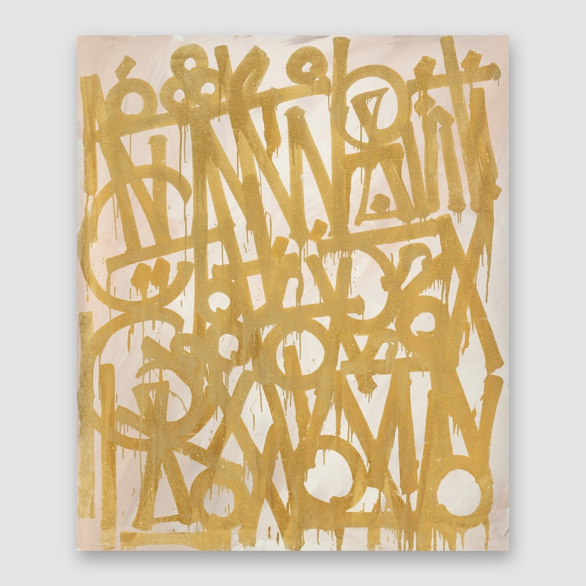 RETNA- Acrylic and Crystalline on Canvas "The Old Standard"