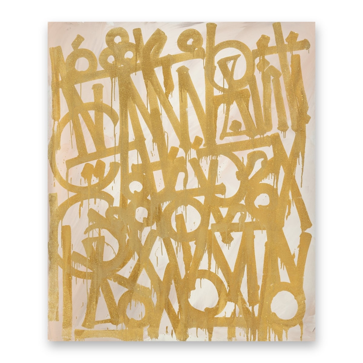 RETNA- Acrylic and Crystalline on Canvas "The Old Standard"