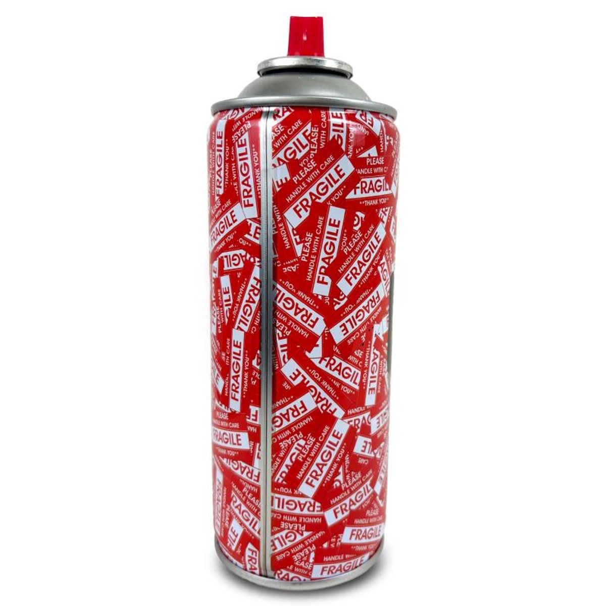 Mr Brainwash, "I Love You! - WHITE" Hand Painted Limited Edition Spray Can, Numbered with Certificate of Authenticity.